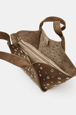 CITYBAG TACHAS / Marr?n - Zara фото 7