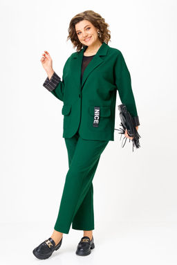 Костюм Michel Chic 1437 изумрудный  фото 2