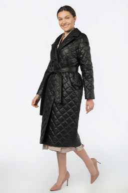 Пальто женское демисезонное (пояс) - El podio фото 2