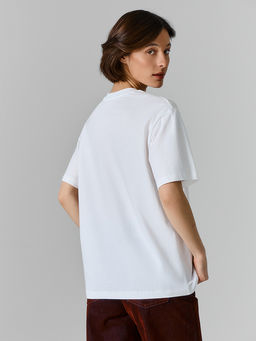 Футболка оверсайз женская белая - Mark formelle фото 3