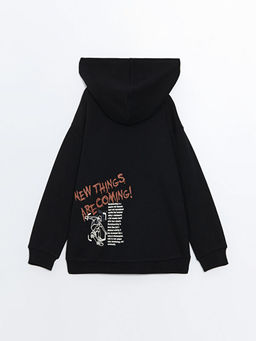 Oversize Kap??onlu Erkek ?ocuk Ti??rt - Waikiki фото 3