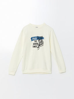 Bisiklet Yaka Erkek ?ocuk Sweatshirt