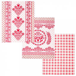 Полотенце кухонное рогожка 48х62см "Вятка", 171г/м2, хлопок 100%, комплект 3шт, "Домашняя мода" (Россия)