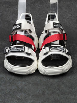 08-PED97-1 WHITE Босоножки (текстиль, стелька натуральная кожа)