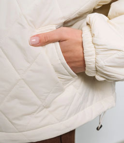 Куртка #КТ730, кремовый