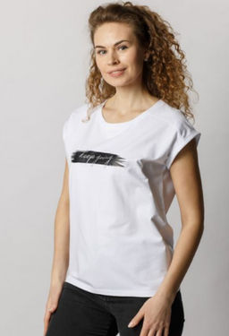 Спортивная футболка из высококачественного хлопка с лайкрой