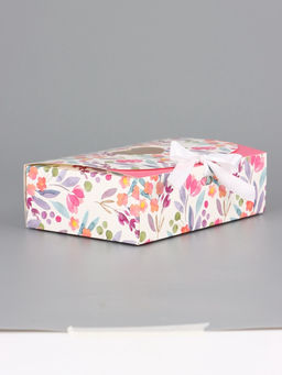 Цена за 5 шт. Подарочная коробка сборная с окном «Розовые цветы», 16.5×11, 5×5 см