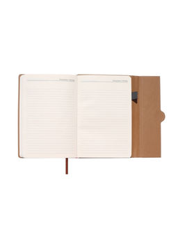 Ежедневник недатированный формат А5, с клапаном, 96 листов, в линейку, пвх, серый - Simaland фото 11