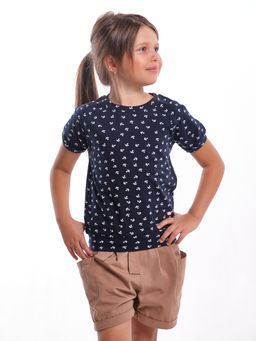 Футболка для девочки UD 1746 якоря - Mini maxi фото 6