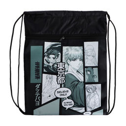 Мешок для обуви с карманом 420 х 340 мм, Calligrata, МСО-7С, (мягкий полиэстер, плотность 210D) Аниме