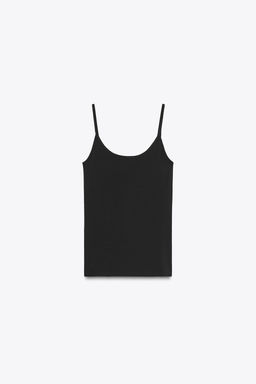 LYOCELL T-SHIRT WITH INNER TOP - Zara фото 6