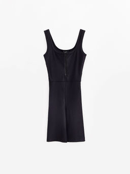 CONTE Укороченный комбинезон в рубчик на молнии LK 2753 black - Conte elegant фото 9