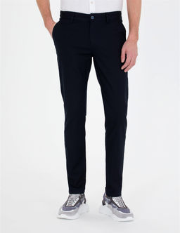 Lacivert Slim Fit Kanvas Pantolon - Pierre cardin фото 2