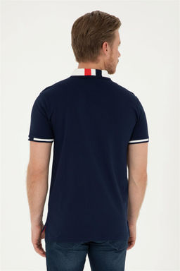 Мужская темно-синяя базовая футболка Неожиданная скидка в корзине - U.s. polo assn фото 5