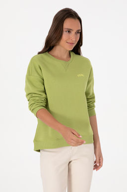 Kad_n F_st_k Ye_ili _ardonlu Bisiklet Yaka Basic Sweatsh_rt - U.s. polo assn фото 3