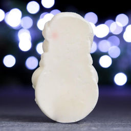 Фигурное мыло Снеговик со снегирём белый, 110гр, 9х6,5х3,5см - Мыльные штучки фото 3