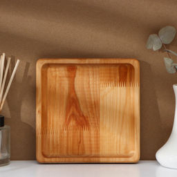 Тарелка Adelica «Классика», 19×1.8 см, пропитана минеральным маслом, дерево, берёза