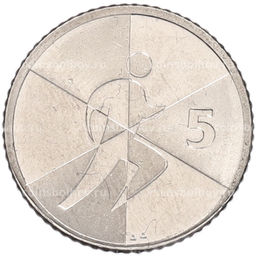 Монета 5 пенсов 2019 года Гибралтар Островные игры