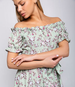 Платье #КТ6807 (3), фисташковый - Dommod фото 5