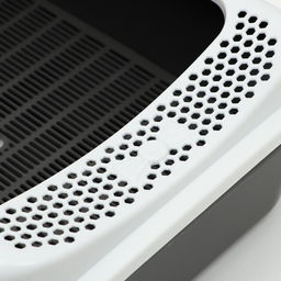 Туалет для кошек «Сима»FIX, 30×39×13.5 см, с бортом, сеткой и совком, пластик, серый, совок МИКС