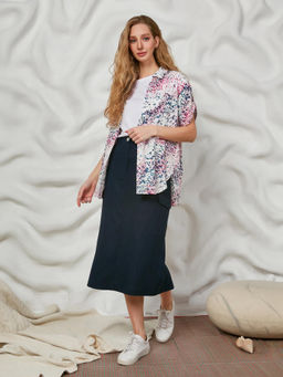 Блуза из вискозы с принтом