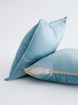 Набор наволочек велюр голубой - Гобеленглавснаб фото 2