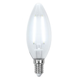 LED-C35-6W/NW/E14/CL GLA01TR Лампа светодиодная. Форма "свеча", прозрачная. Серия Air. Белый свет (4000K). Картон. ТМ Uniel