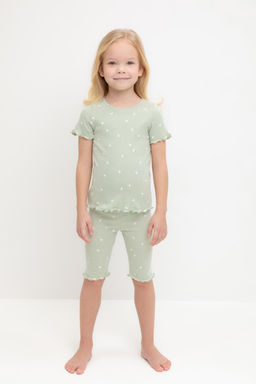 Crockid _ К 1632/морская пена,поле с ромашками пижама для дев  фото 3