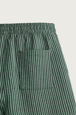 BERMUDA REGULAR FIT SEERSUCKER CONFORT / Verde - Zara фото 9