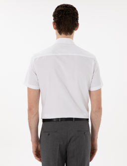 Beyaz Basic Regular Fit K_sa Kollu Cepli G_mlek - Pierre cardin фото 5