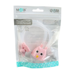 Аспиратор назальный с отводной трубкой «Совушка», розовый
