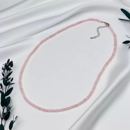 Бусы из Розового кварца 55 см +