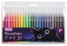 Фломастеры Schoolformat "Микс. Для девочек" 24цв. (ФЛ24-МДВ, 256787) смываемые