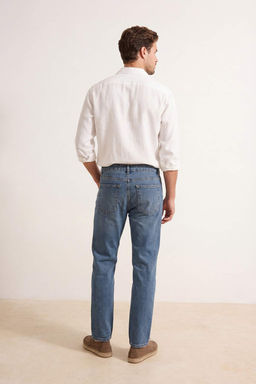 Mavi Straight Fit Esnek Kumas Kot Pantolon Jeans TMNSS26JE00001 - Trendyolmilla фото 5