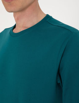 Z_mr_t 2 _plik Regular Fit Bisiklet Yaka Basic Sweatshirt