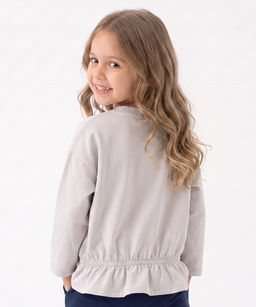 Лонгслив для девочки 33-9256 серо-голубой - Mini maxi фото 8