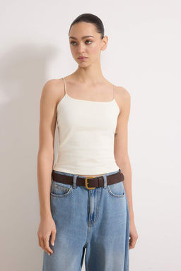 Kahverengi-Tas Ask?l? Regular Boy Vucuda Oturan Esnek 2li Paket Orme Atlet TWOSS24AL00048