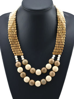 Украшения из дерева - Колье, 50см