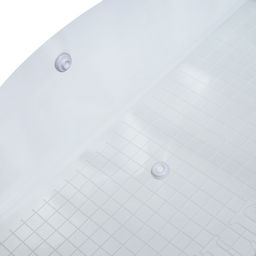 Цена за 12 шт. Папка-конверт на кнопке, А4, 80 мкм, Клетка, прозрачная - Calligrata фото 2