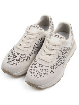 03-A1027-8 LT. BEIGE Кроссовки женские (натуральная замша, натуральная кожа)