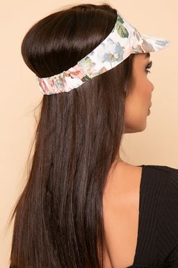 Козырек хлопковый (розы, белый) КЗ15 - Lt collection фото 2