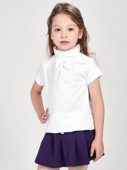 Футболка для девочки модная стильная праздник подарок UD 0667 белый