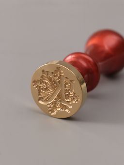 Печать для сургуча с пластиковой ручкой «Буква K на вензеле», 2.5×2.5×6.3 см