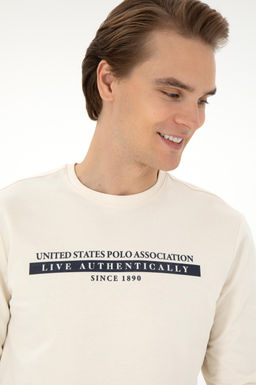 Мужской кремовый свитшот Неожиданная скидка в корзине - U.s. polo assn фото 9