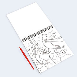 Блокнот гравюра-раскраска 19х19см Модница - Школа талантов фото 5