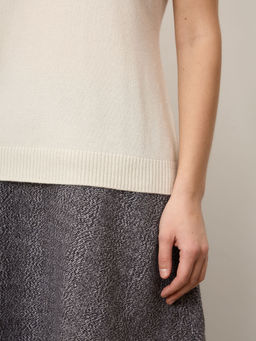 Джемпер женский из кашемира 6051 кремовый