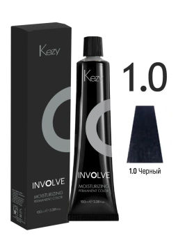 1.0 Черный Стойкая крем-краска 100 мл Kezy Involve color