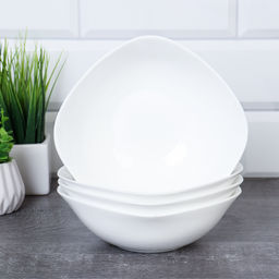 Набор суповых квадратных тарелок. 4 штуки 500 мл 165 мм тарелка глубокая / Sq/FLFW65 (WHITE) /уп 12/ - Галеонтрейд фото 2