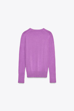 BASIC PLAIN KNIT SWEATER - Zara фото 7