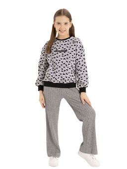 Джемпер д/дев. О66129 серый